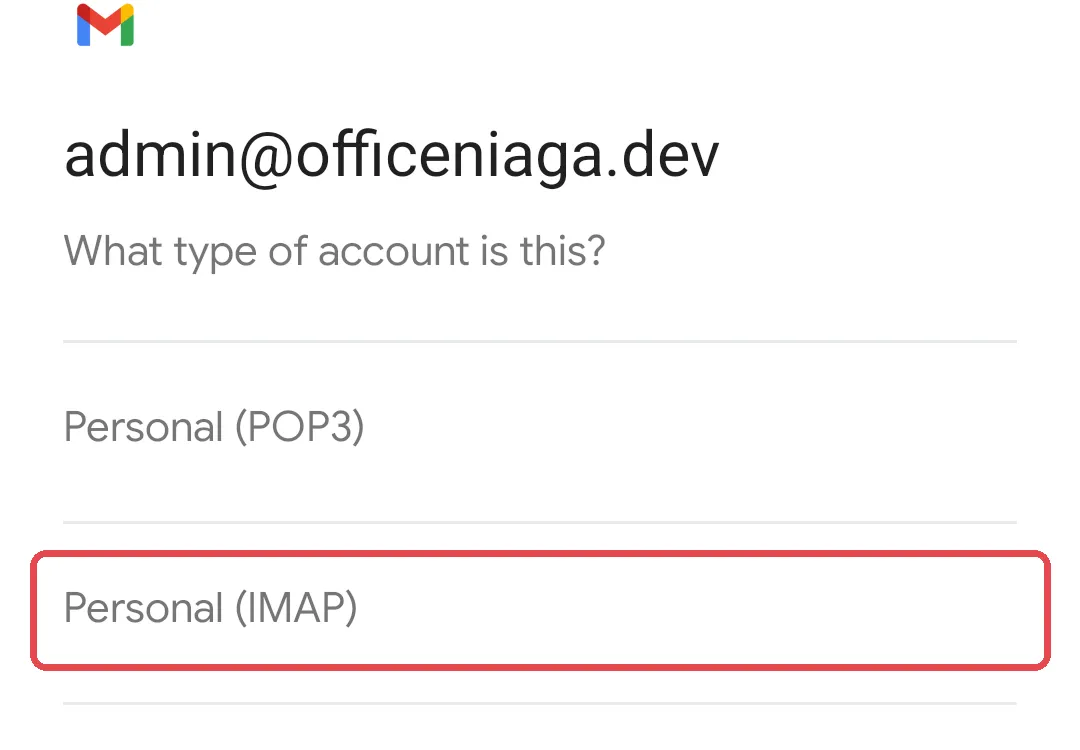 Personal (IMAP)