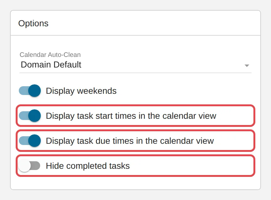 Calendar Settings里的任务开关