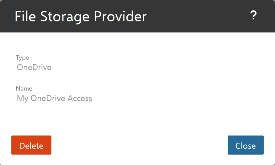 How do I disconnect OneDrive or Dropbox?