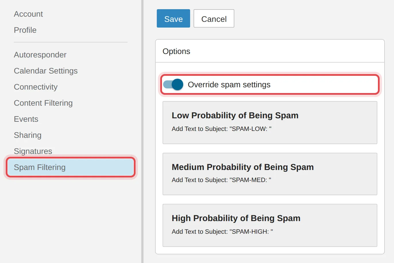 Spam Filtering