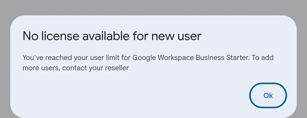No license available讯息，要你联系经销商